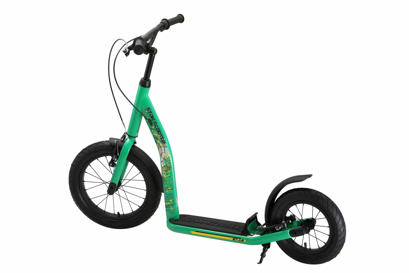 Bikestar autoped New Gen Sport 16 inch - 12 inch groen - Afbeelding 4