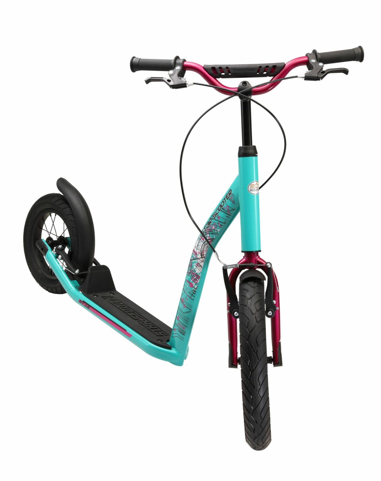 Bikestar autoped New Gen Sport 16 inch - 12 inch mint - Afbeelding 3