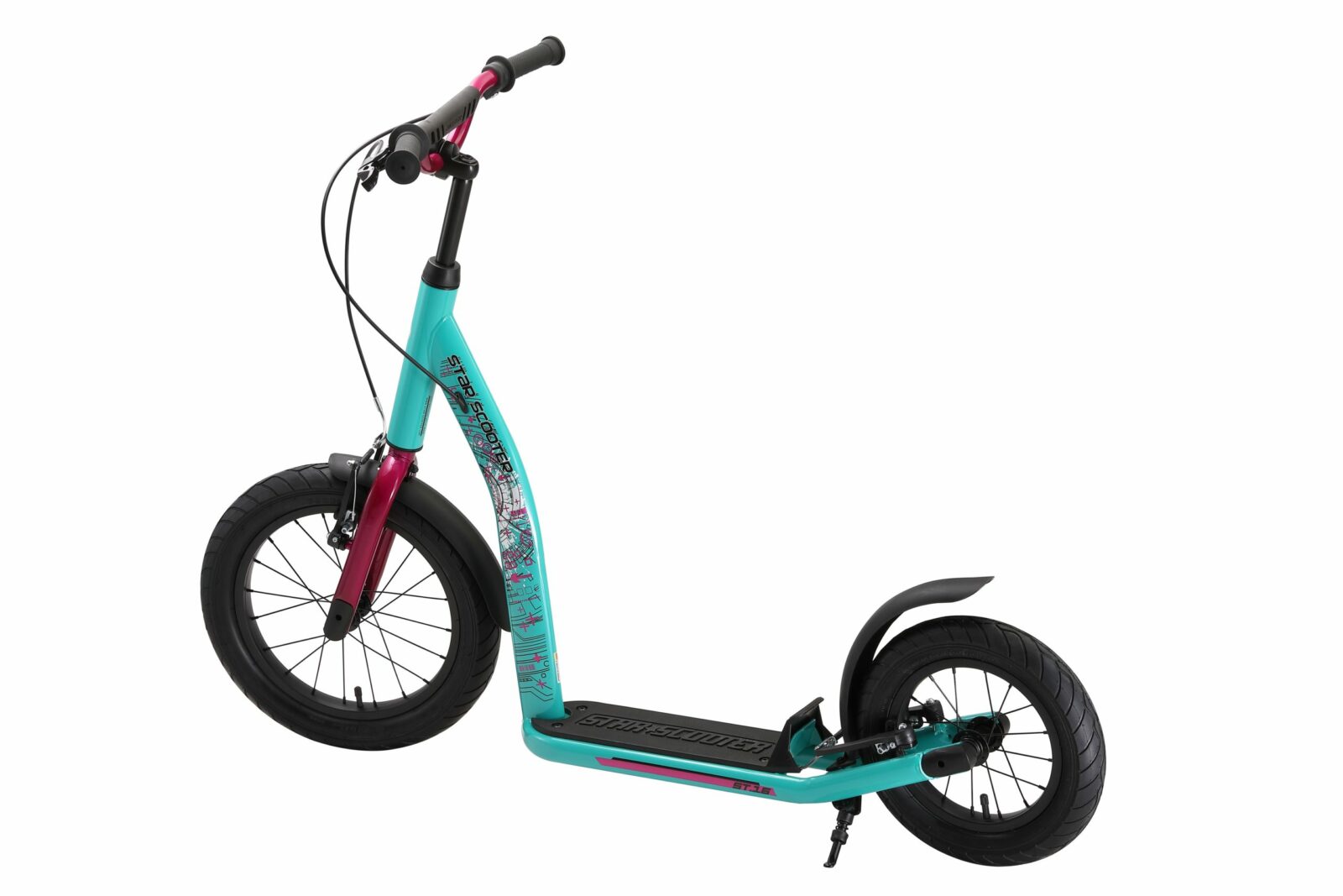 Bikestar autoped New Gen Sport 16 inch - 12 inch mint - Afbeelding 4