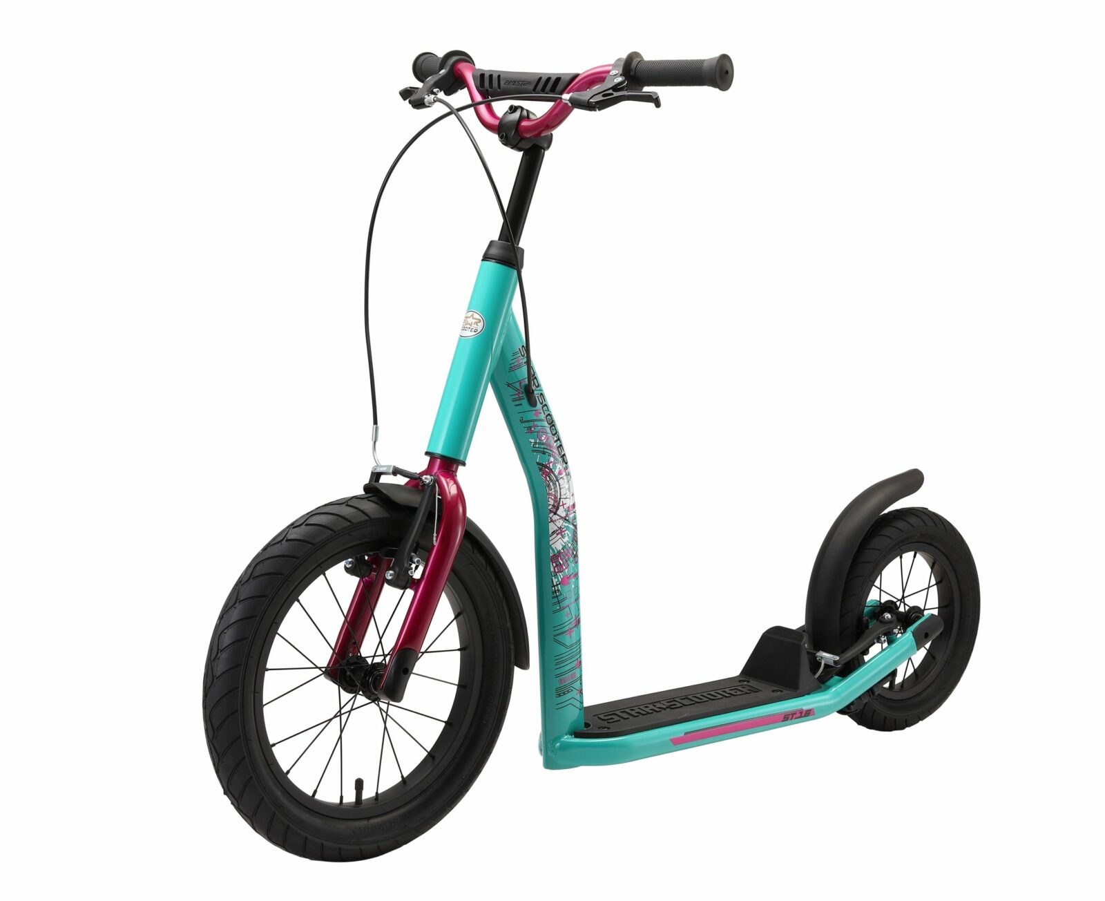 Bikestar autoped New Gen Sport 16 inch - 12 inch mint - Afbeelding 7