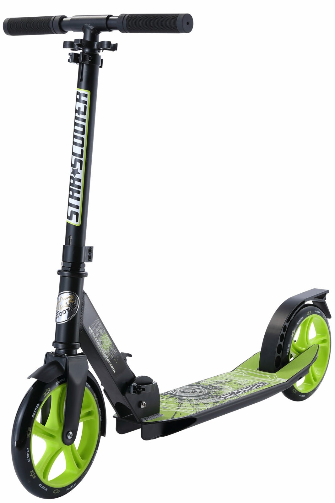 STAR SCOOTER Alu City vouwbaar 205mm Cruising zwart / groen