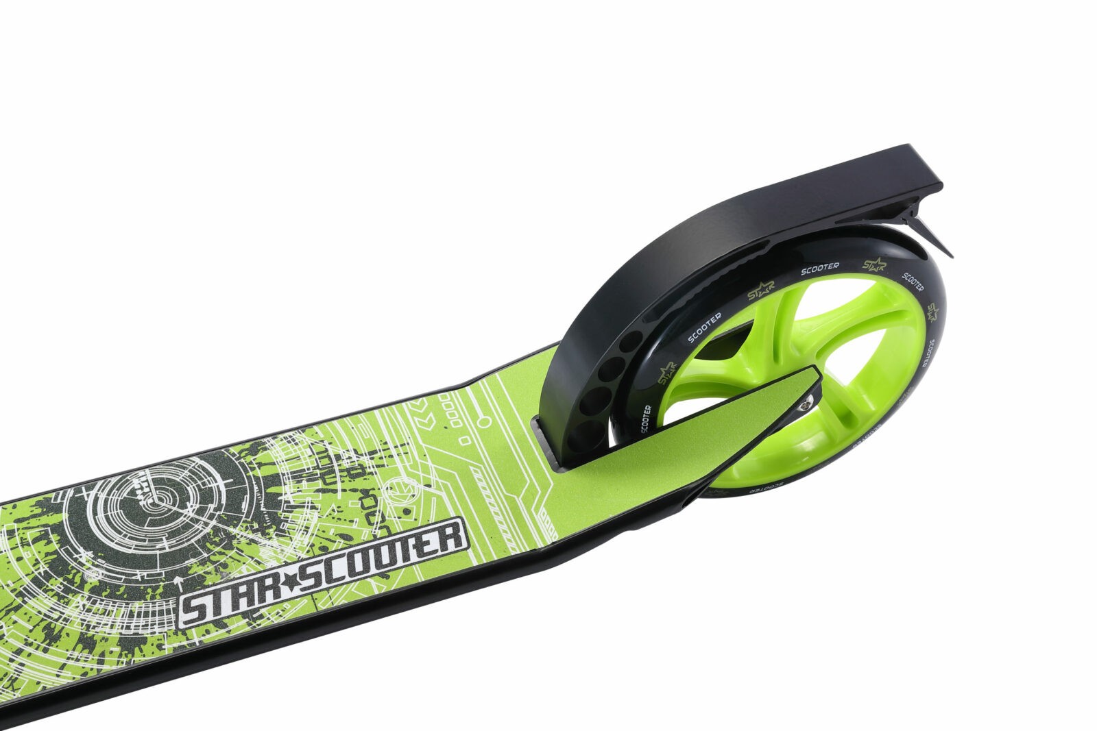 STAR SCOOTER Alu City vouwbaar 205mm Cruising zwart / groen - Afbeelding 3