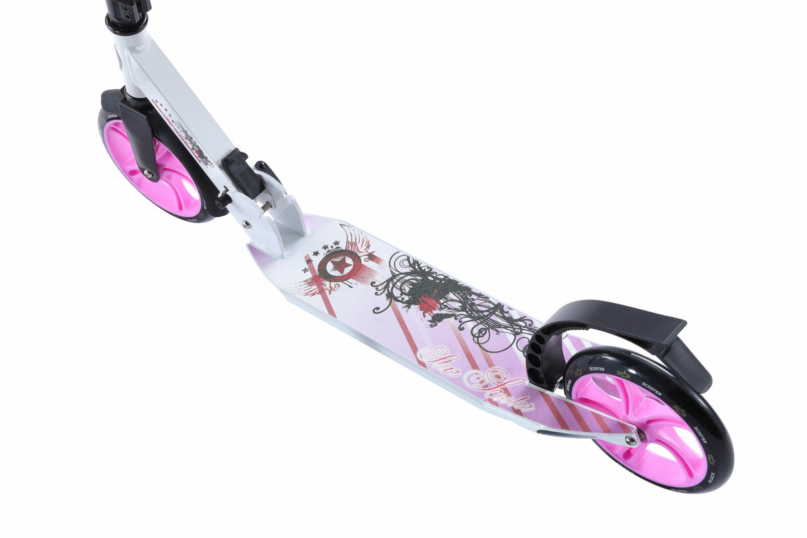 STAR SCOOTER Alu City vouwbaar 205mm Cruising wit / lila - Afbeelding 5