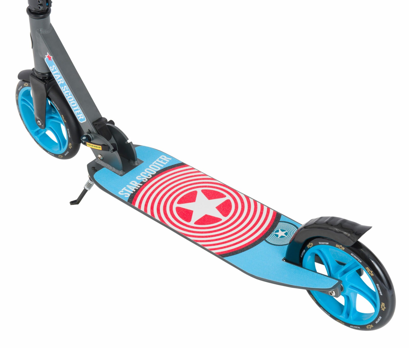 STAR SCOOTER Alu City vouwbaar 205mm XXL staplank grijs / blauw - Afbeelding 4