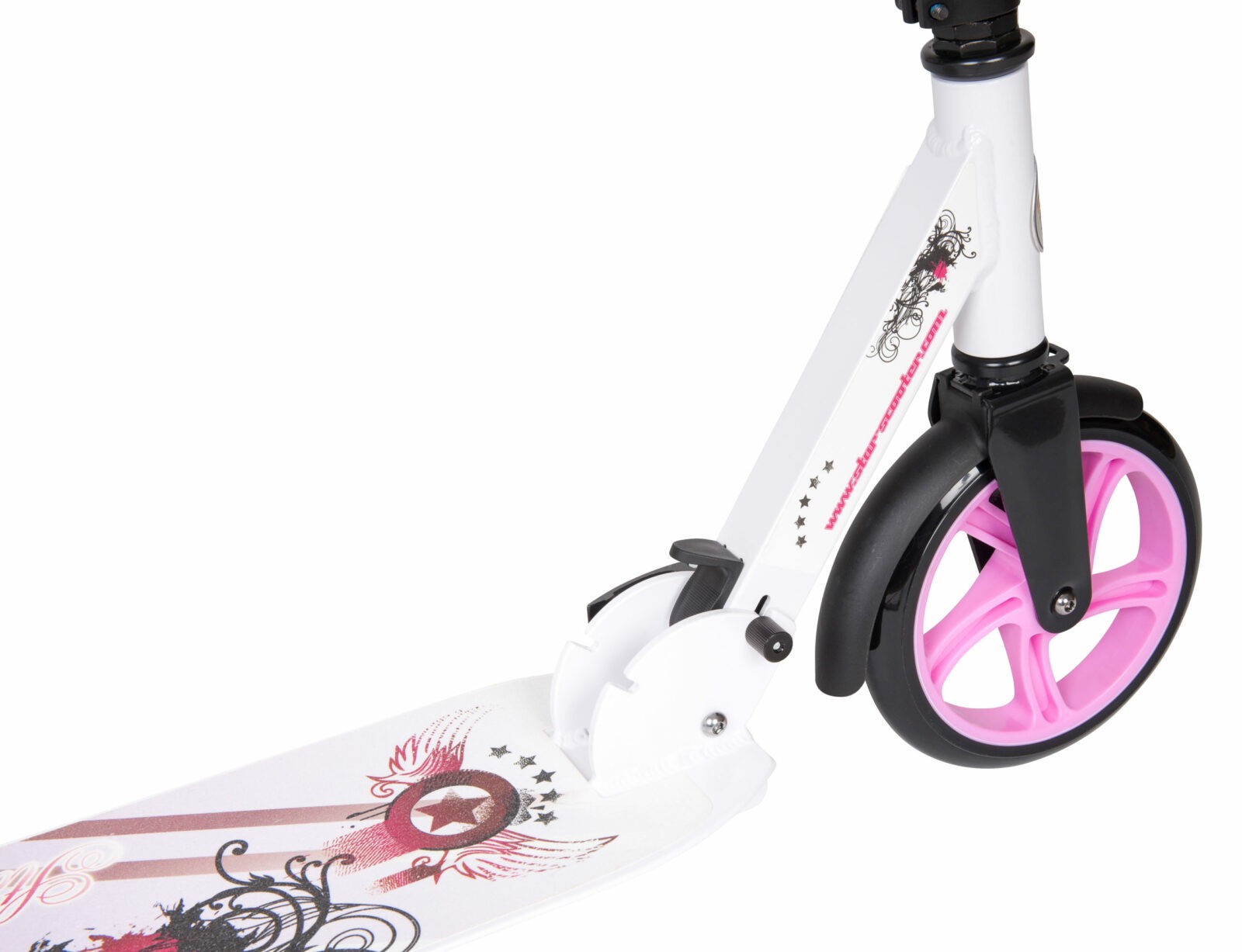 STAR SCOOTER Alu City vouwbaar 205mm XXL staplank wit / lila - Afbeelding 3
