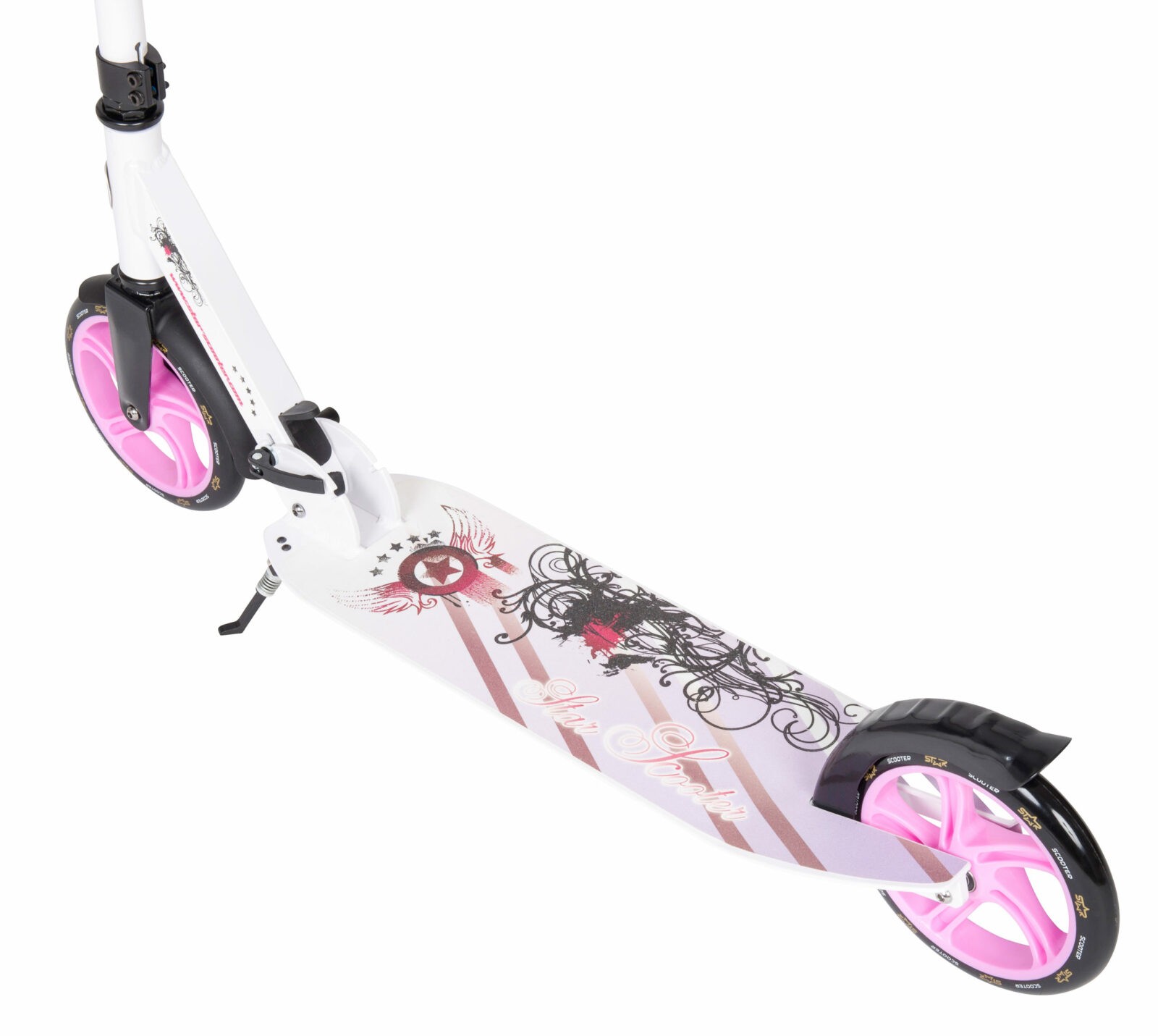 STAR SCOOTER Alu City vouwbaar 205mm XXL staplank wit / lila - Afbeelding 4