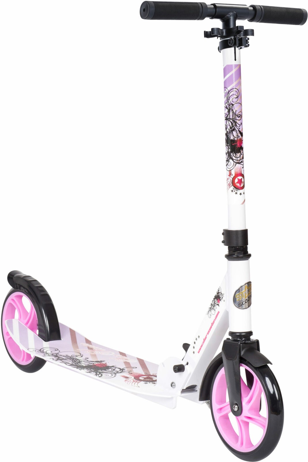STAR SCOOTER Alu City vouwbaar 205mm XXL staplank wit / lila - Afbeelding 7
