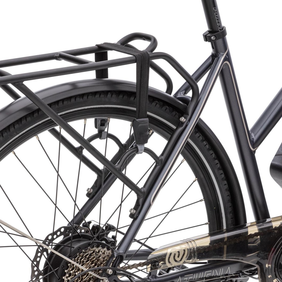 Elektrische damesfiets, Athena, trekking, 8 sp, grijs, 13 Ah - Afbeelding 2