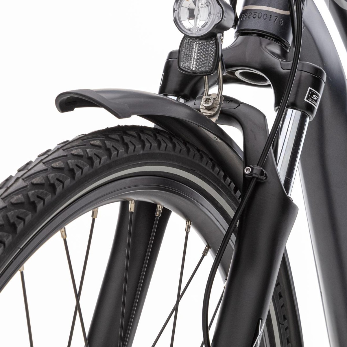 Elektrische damesfiets, Athena, trekking, 8 sp, grijs, 13 Ah - Afbeelding 5