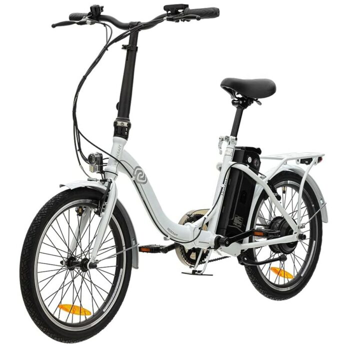 Elektrische vouwfiets Nemesis lage instap wit 7.8 Ah