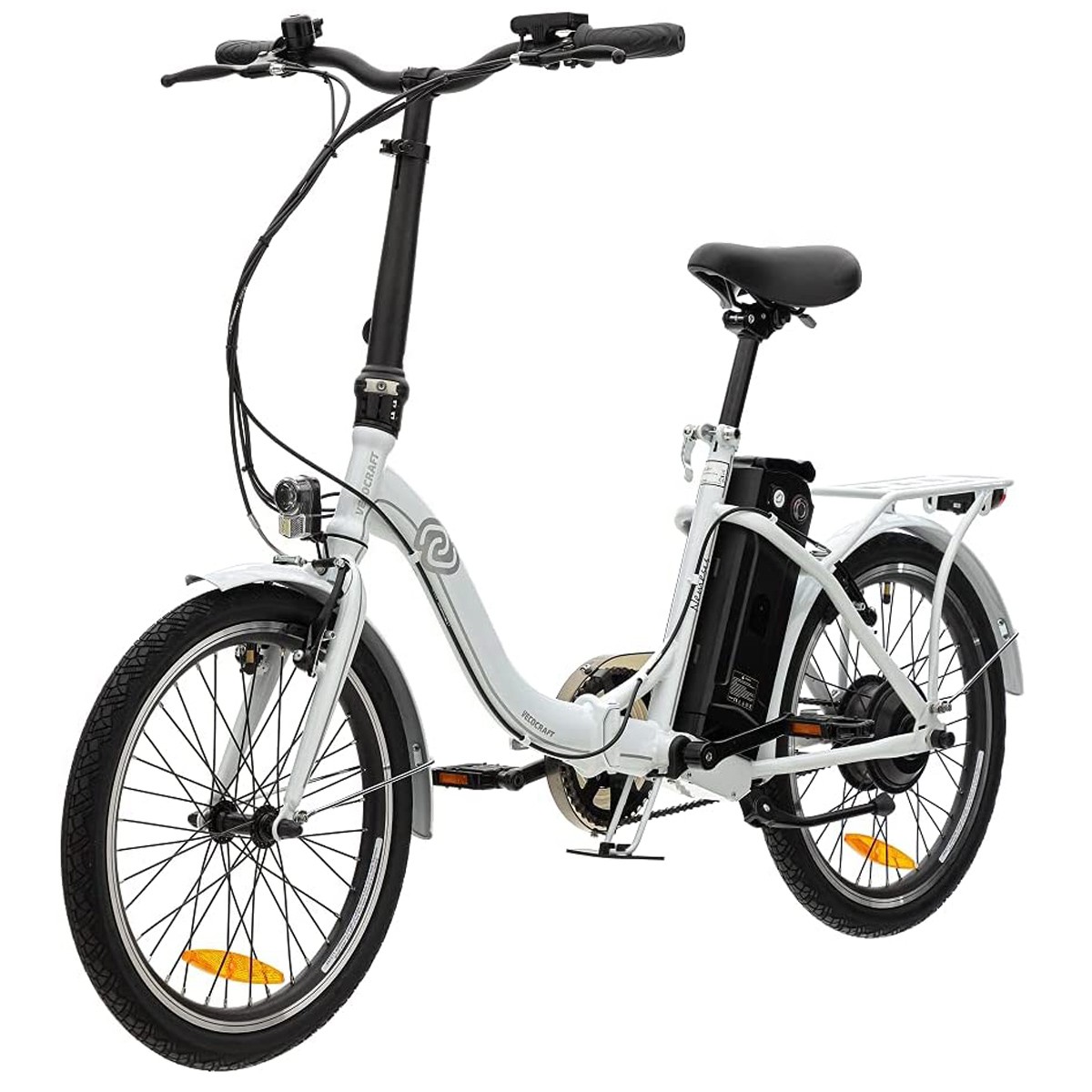 Elektrische vouwfiets Nemesis lage instap wit 13 Ah
