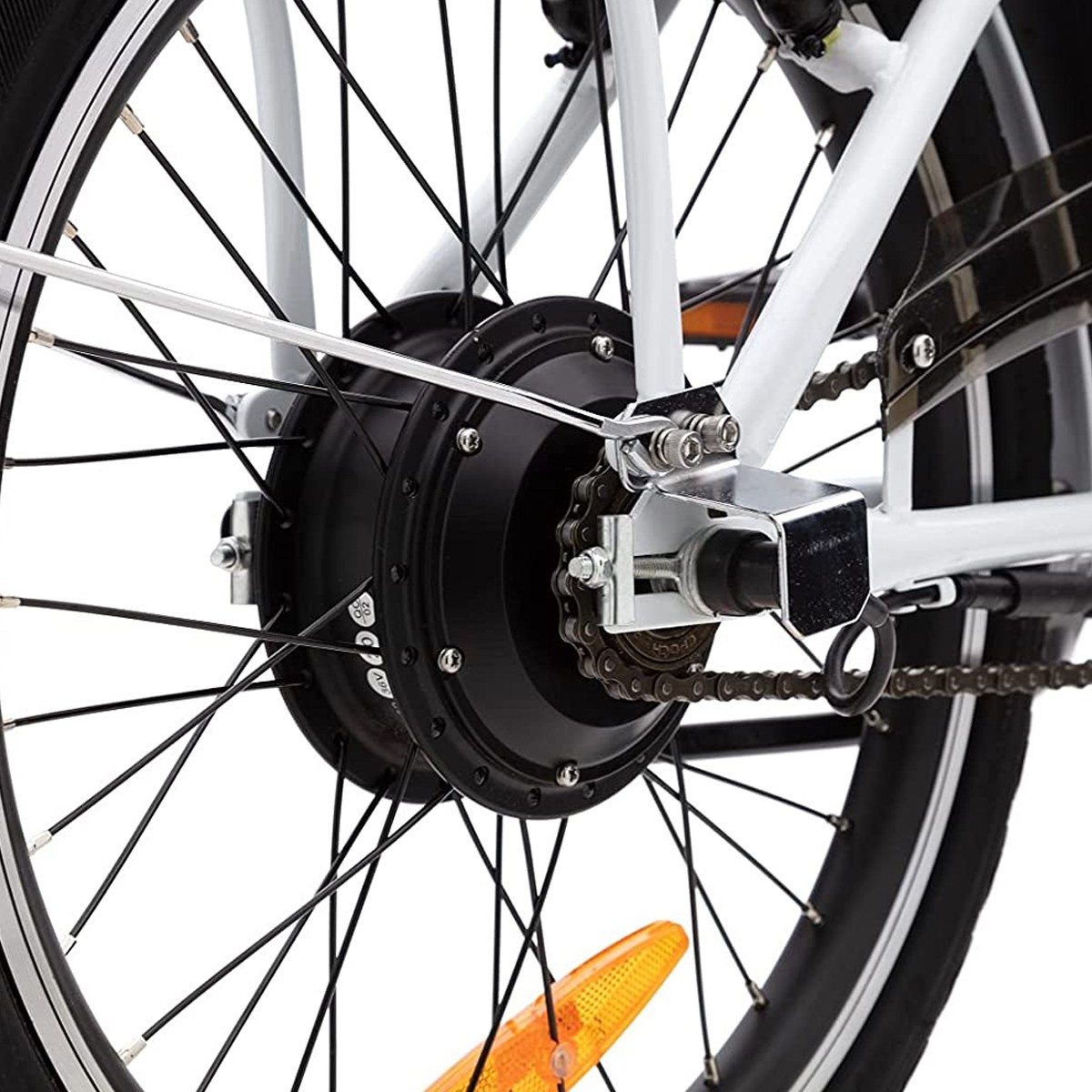 Elektrische vouwfiets Nemesis lage instap wit 13 Ah - Afbeelding 4