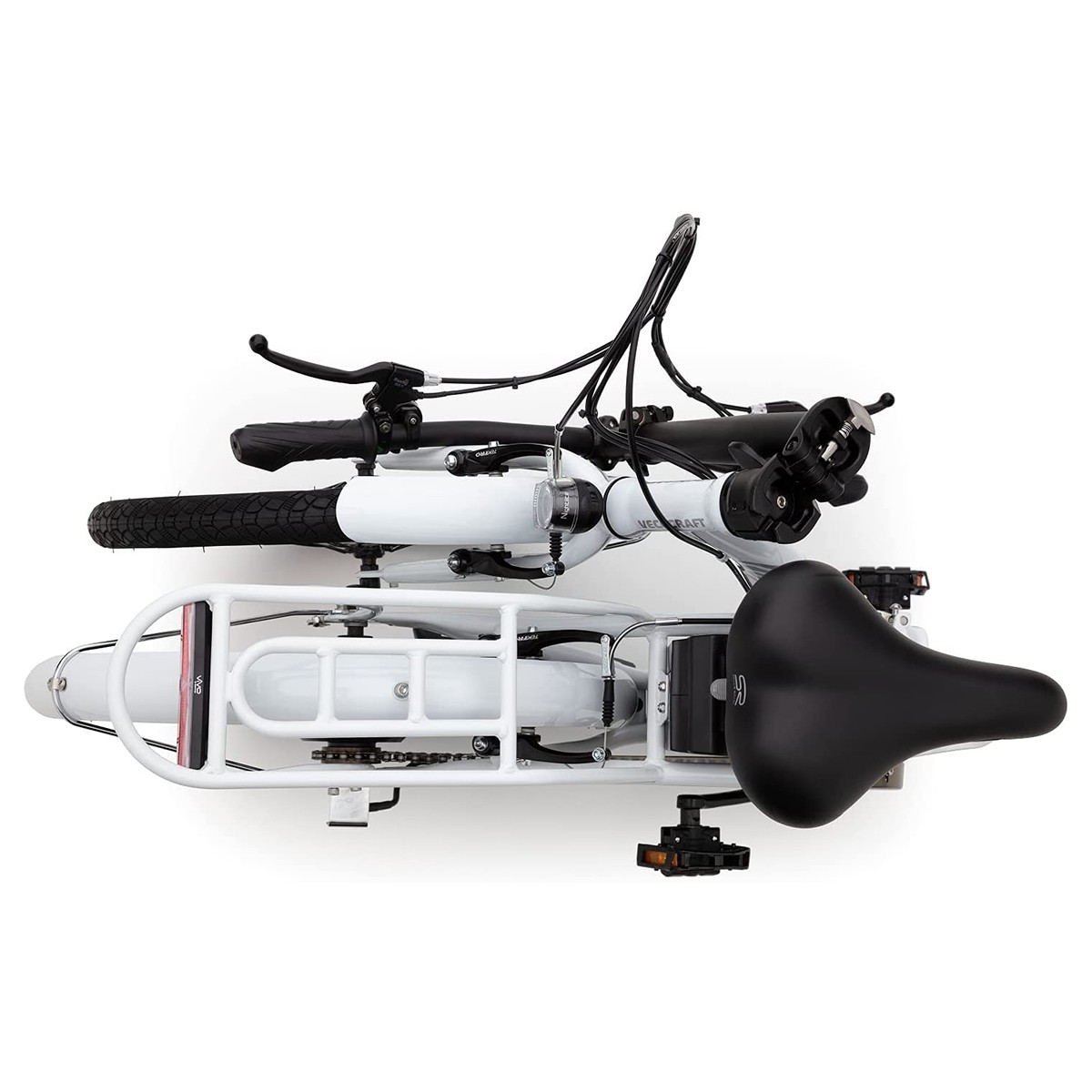 Elektrische vouwfiets Nemesis lage instap wit 13 Ah - Afbeelding 2