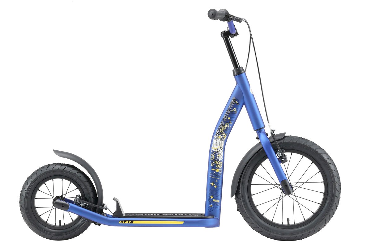 Bikestar autoped New Gen Sport 16 inch - 12 inch blauw - Afbeelding 3