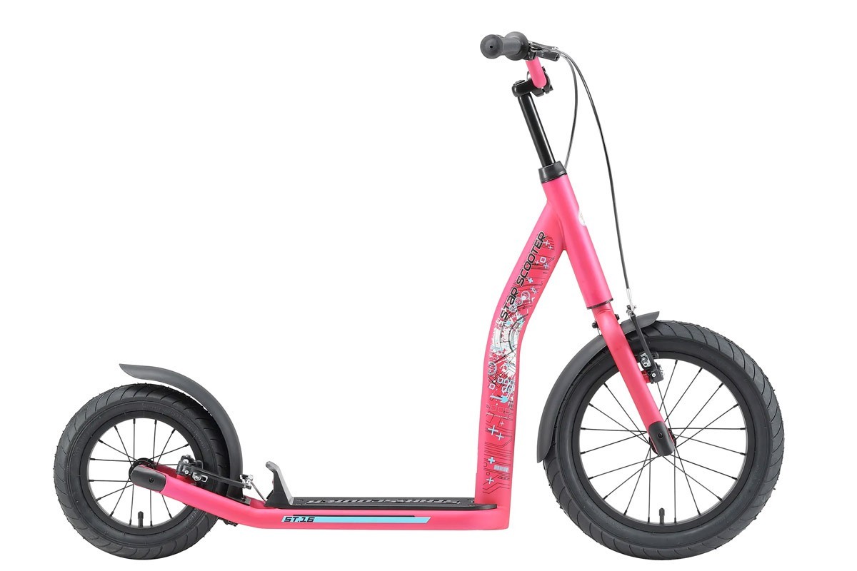 Bikestar autoped New Gen Sport 16 inch - 12 inch roze - Afbeelding 3