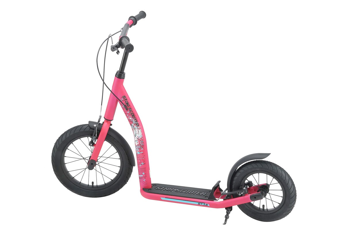 Bikestar autoped New Gen Sport 16 inch - 12 inch roze - Afbeelding 2