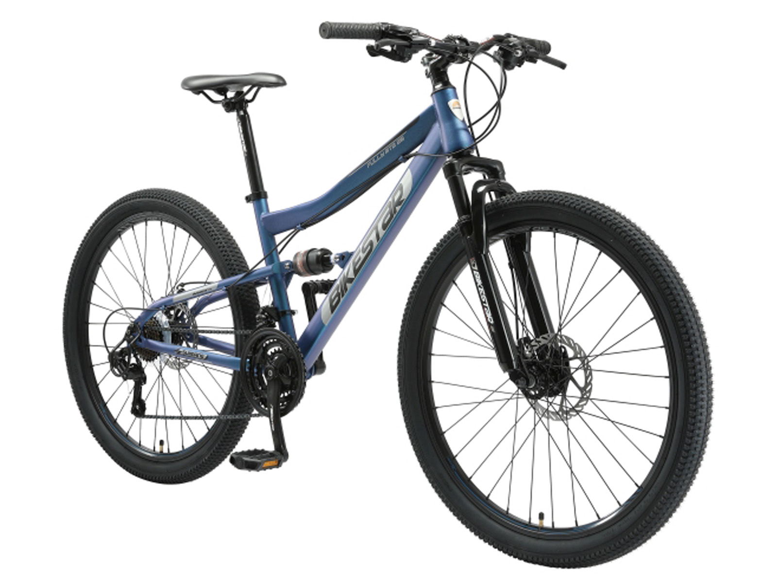 Bikestar Fully MTB Staal Medium 26 Inch 21 Speed Blauw TK - Afbeelding 2