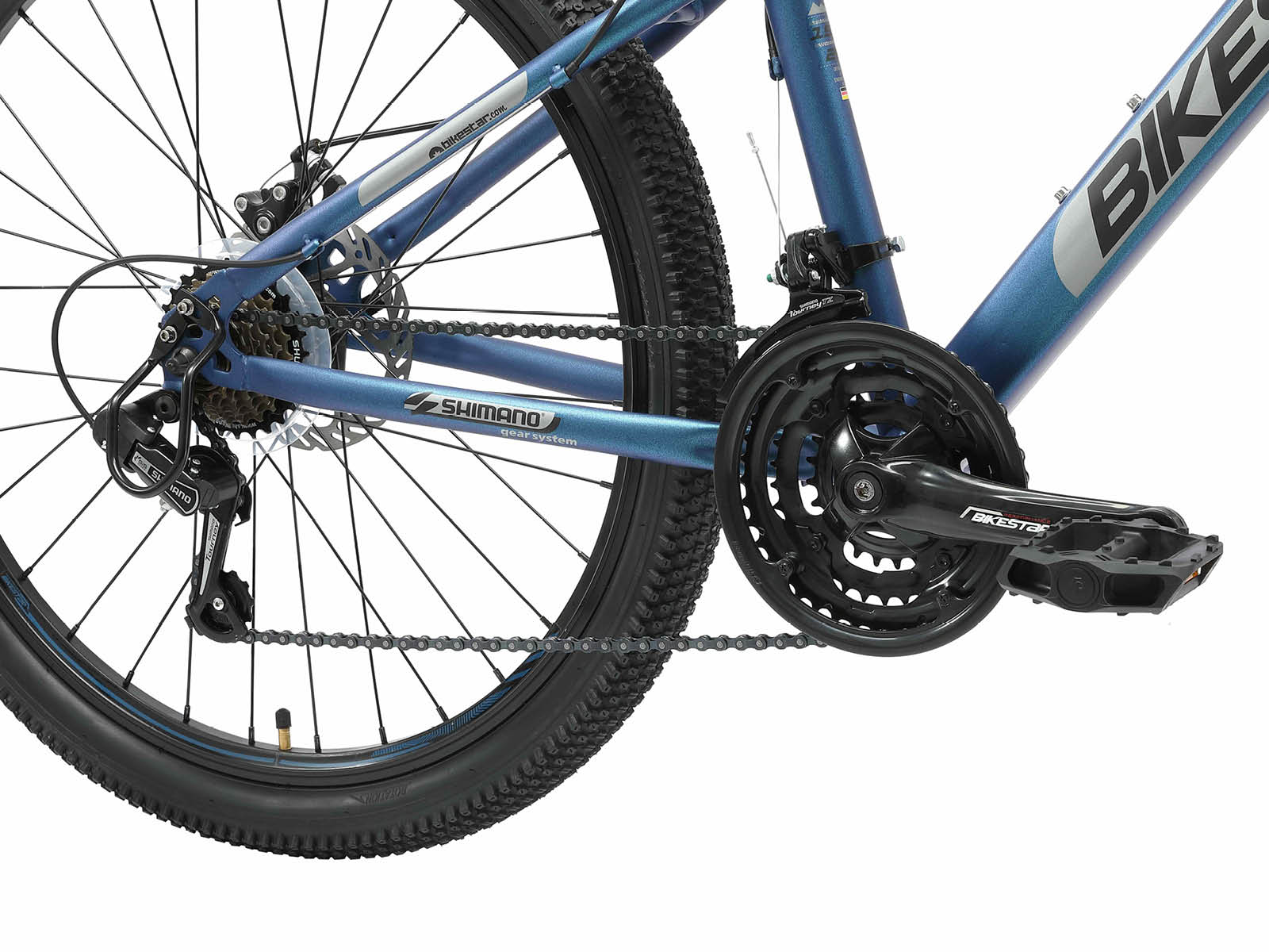 Bikestar Hardtail MTB Staal M 26 Inch 21 Speed blauw - Afbeelding 5