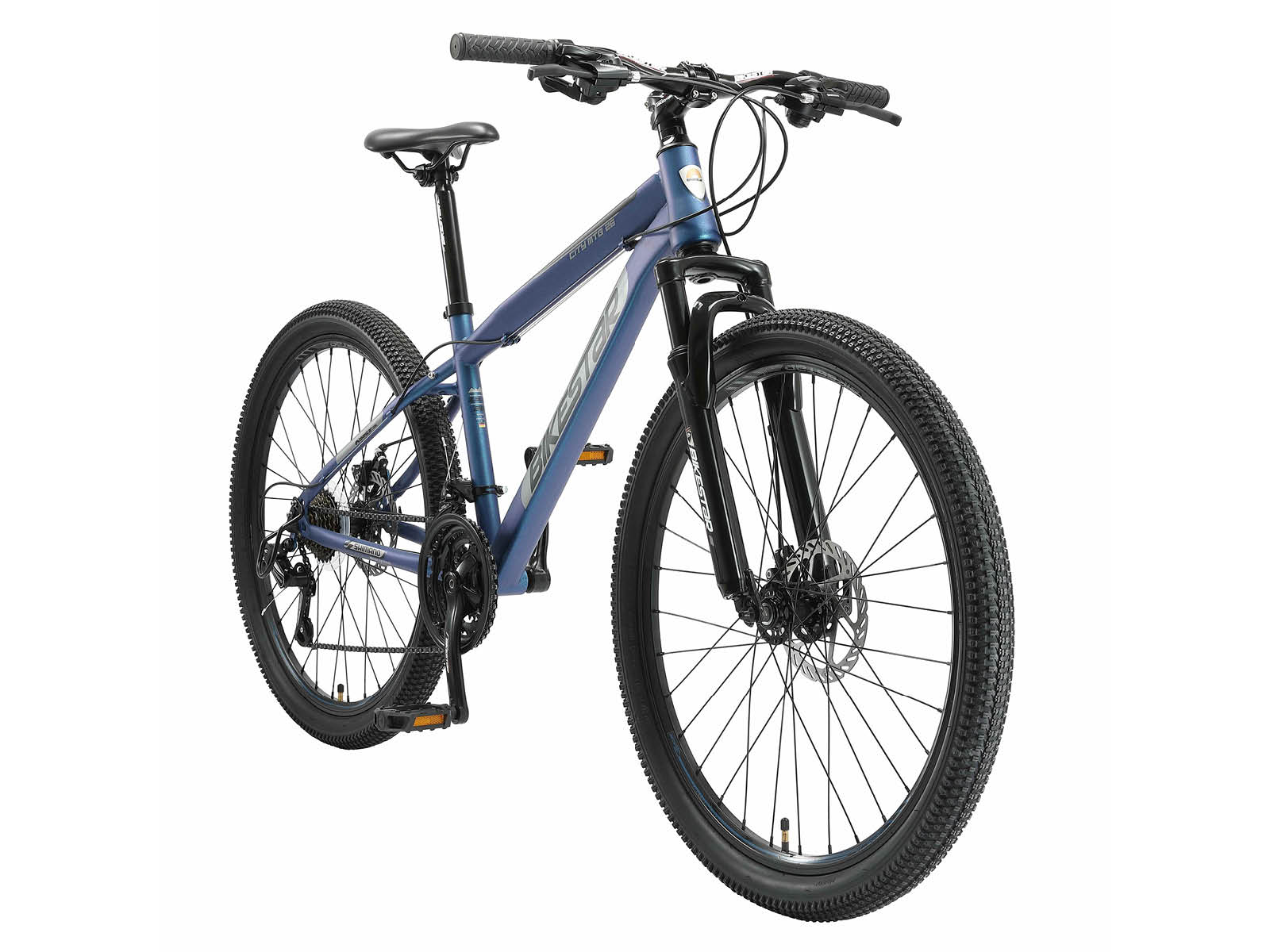 Bikestar Hardtail MTB Staal M 26 Inch 21 Speed blauw - Afbeelding 2