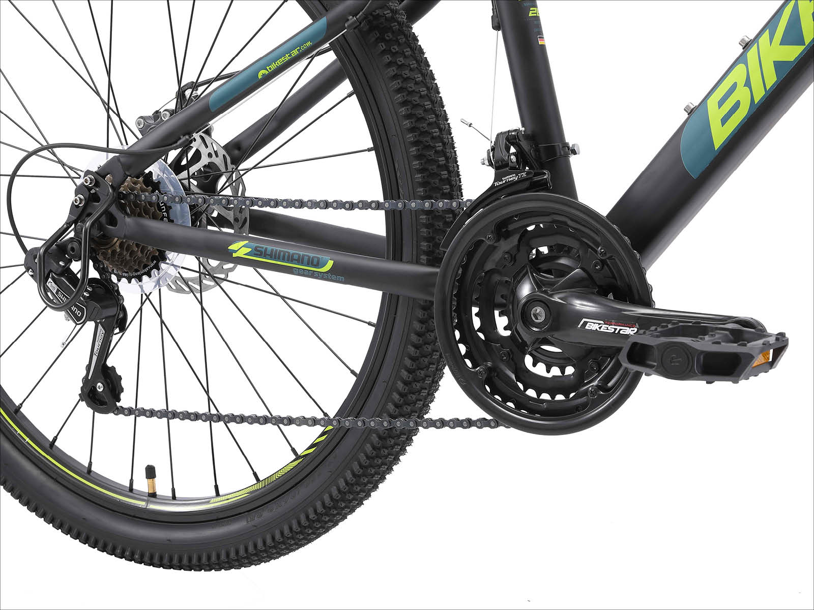 Bikestar Hardtail MTB Staal M 26 Inch 21 Speed zwart/blauw - Afbeelding 5