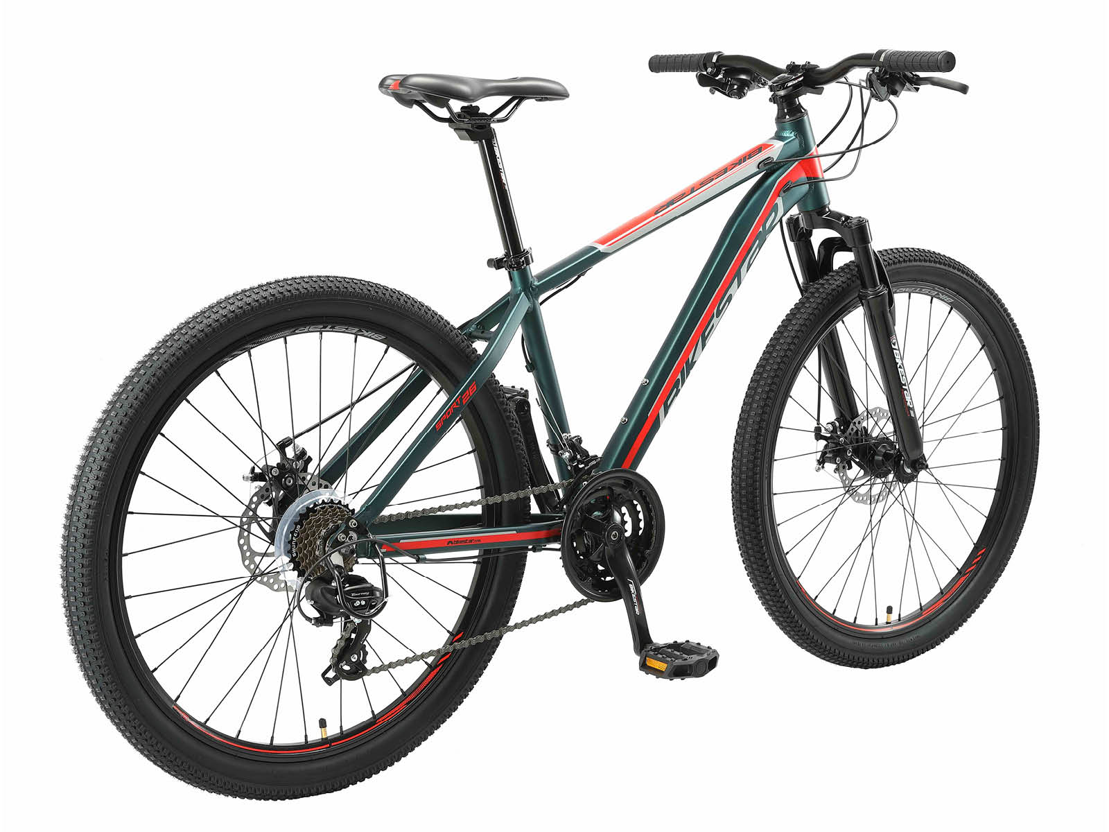 Bikestar Hardtail MTB Alu Sport M 26 Inch 21 Speed groen/rood - Afbeelding 3