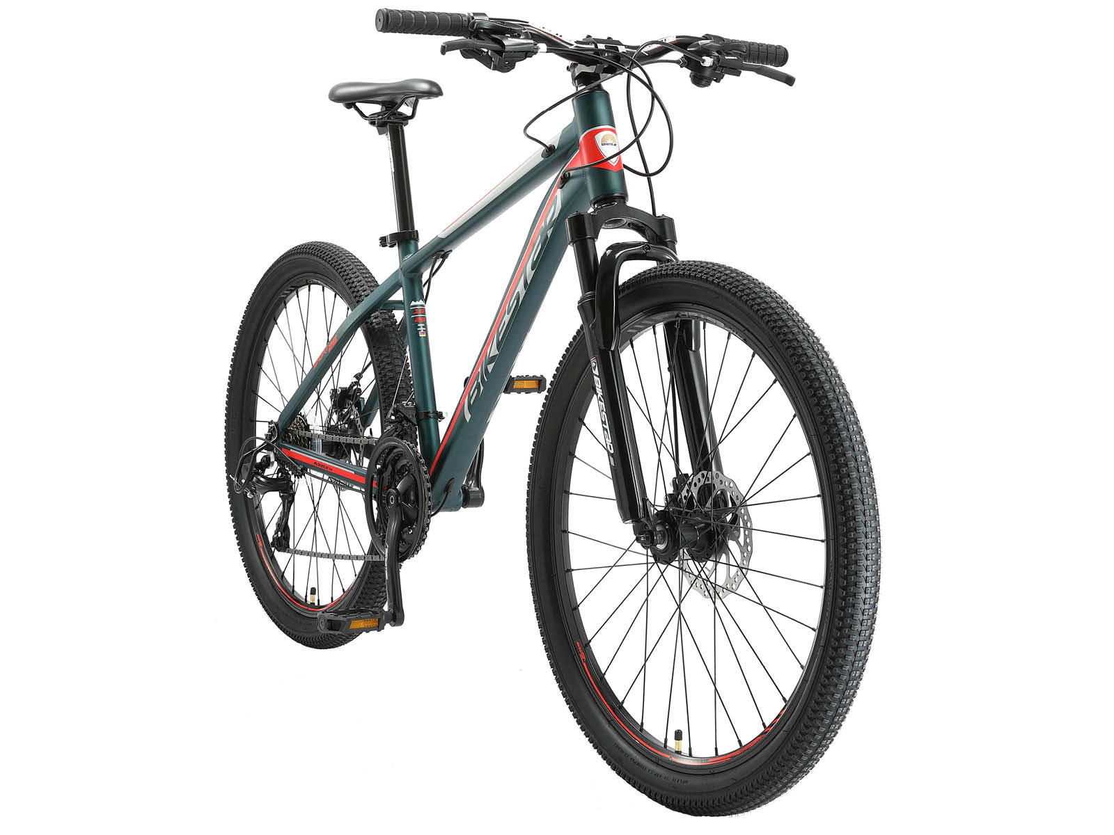 Bikestar Hardtail MTB Alu Sport M 26 Inch 21 Speed groen/rood - Afbeelding 2
