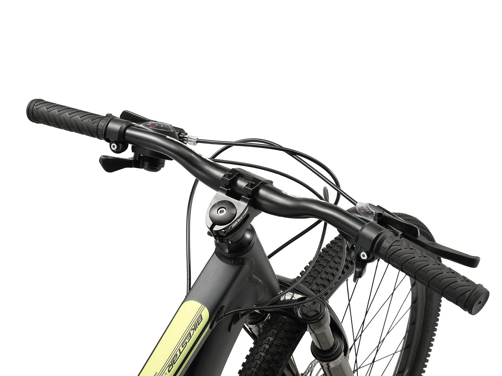 Bikestar Hardtail MTB Alu Sport S 26 Inch 21 Speed zwart/geel - Afbeelding 4