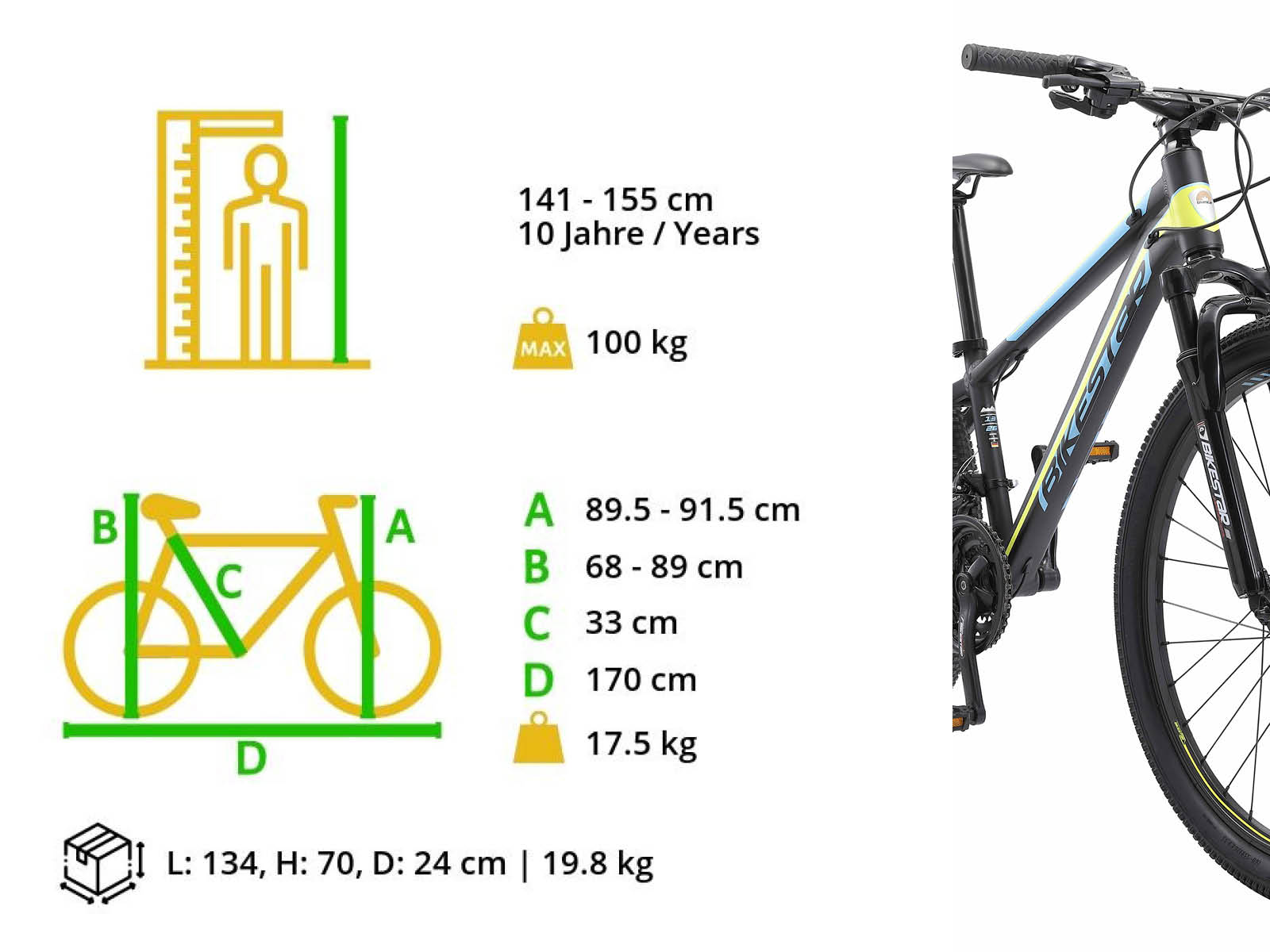 Bikestar Hardtail MTB Alu Sport S 26 Inch 21 Speed zwart/blauw - Afbeelding 6