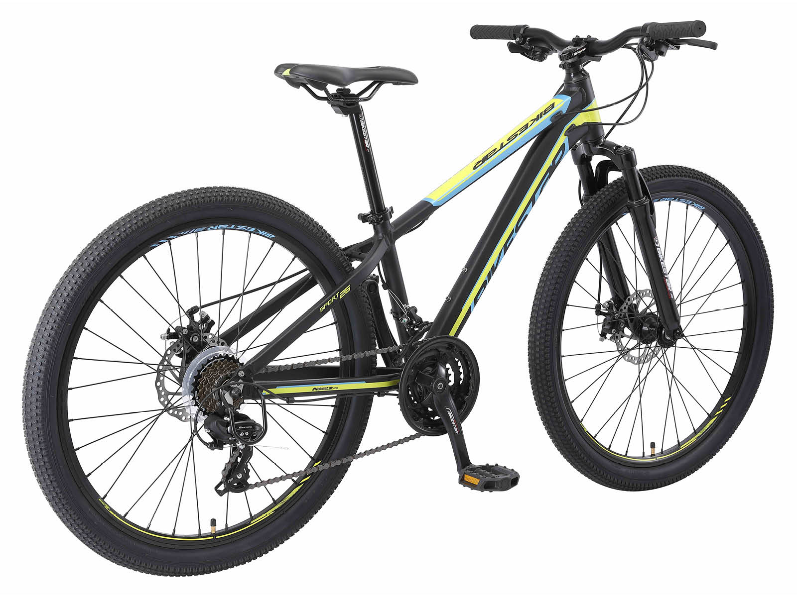 Bikestar Hardtail MTB Alu Sport S 26 Inch 21 Speed zwart/blauw - Afbeelding 3