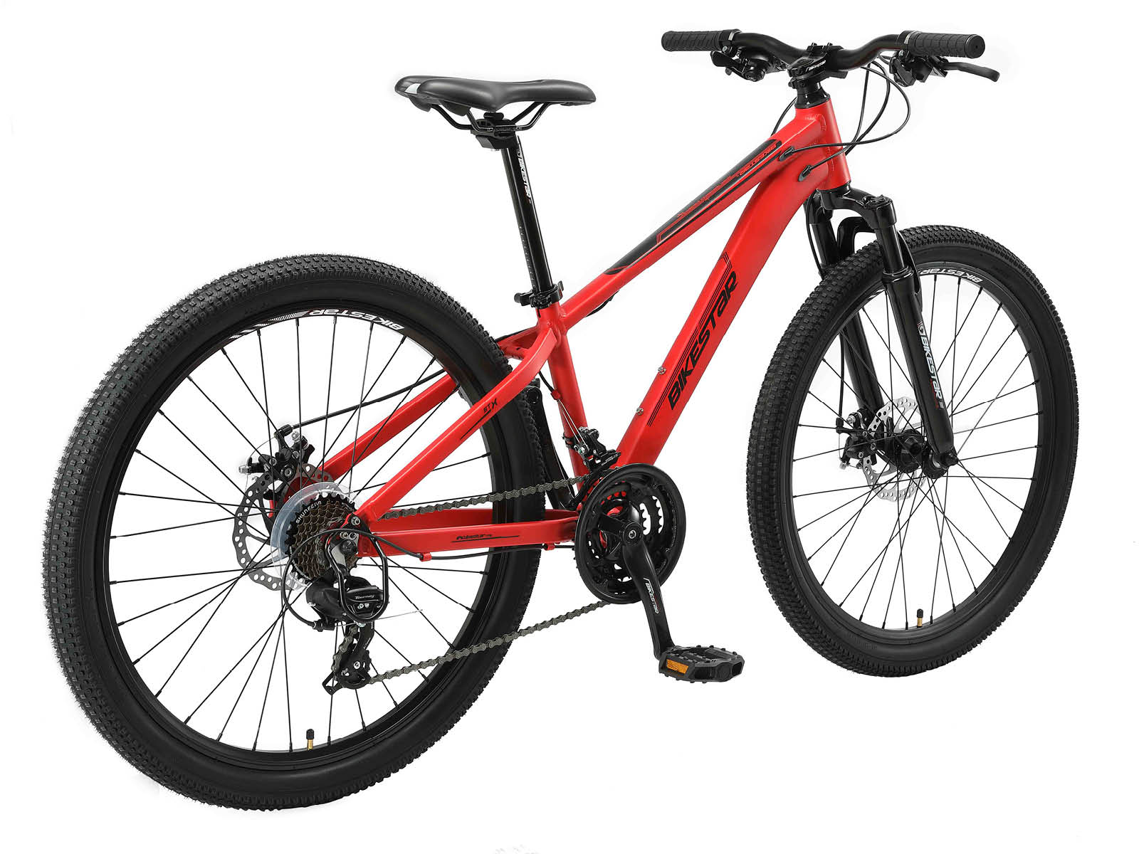 Bikestar Hardtail MTB Alu Sport S 26 Inch 21 Speed rood - Afbeelding 3