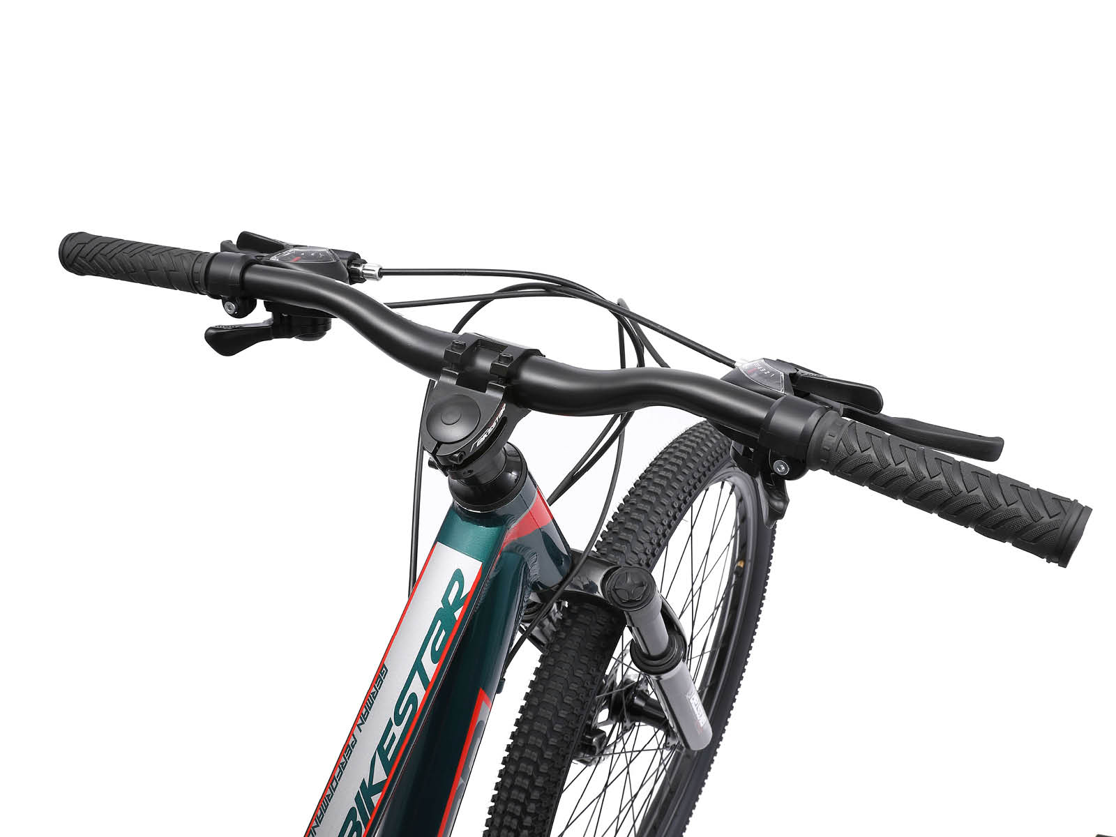 Bikestar Hardtail MTB Alu 27.5 Inch 21 Speed groen/rood - Afbeelding 4