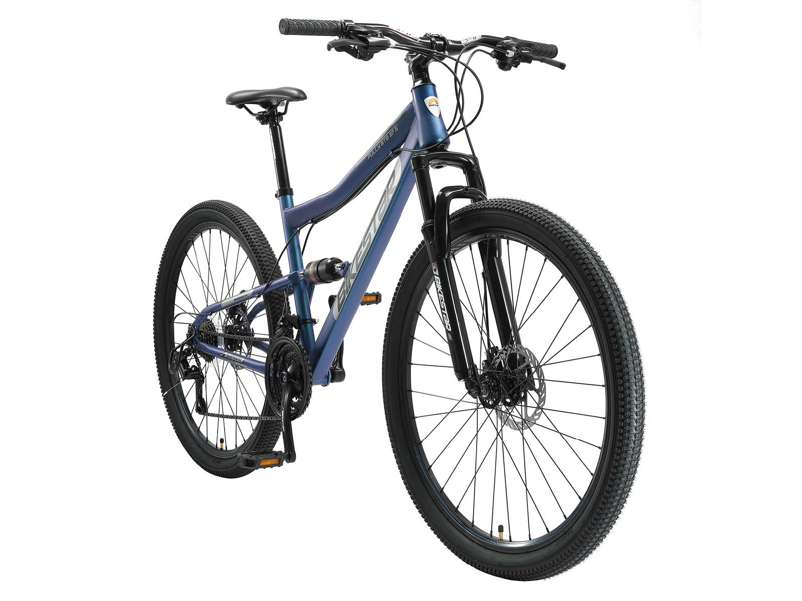 Bikestar Fully MTB Staal Medium 27.5 Inch 21 Speed Blauw - Afbeelding 2