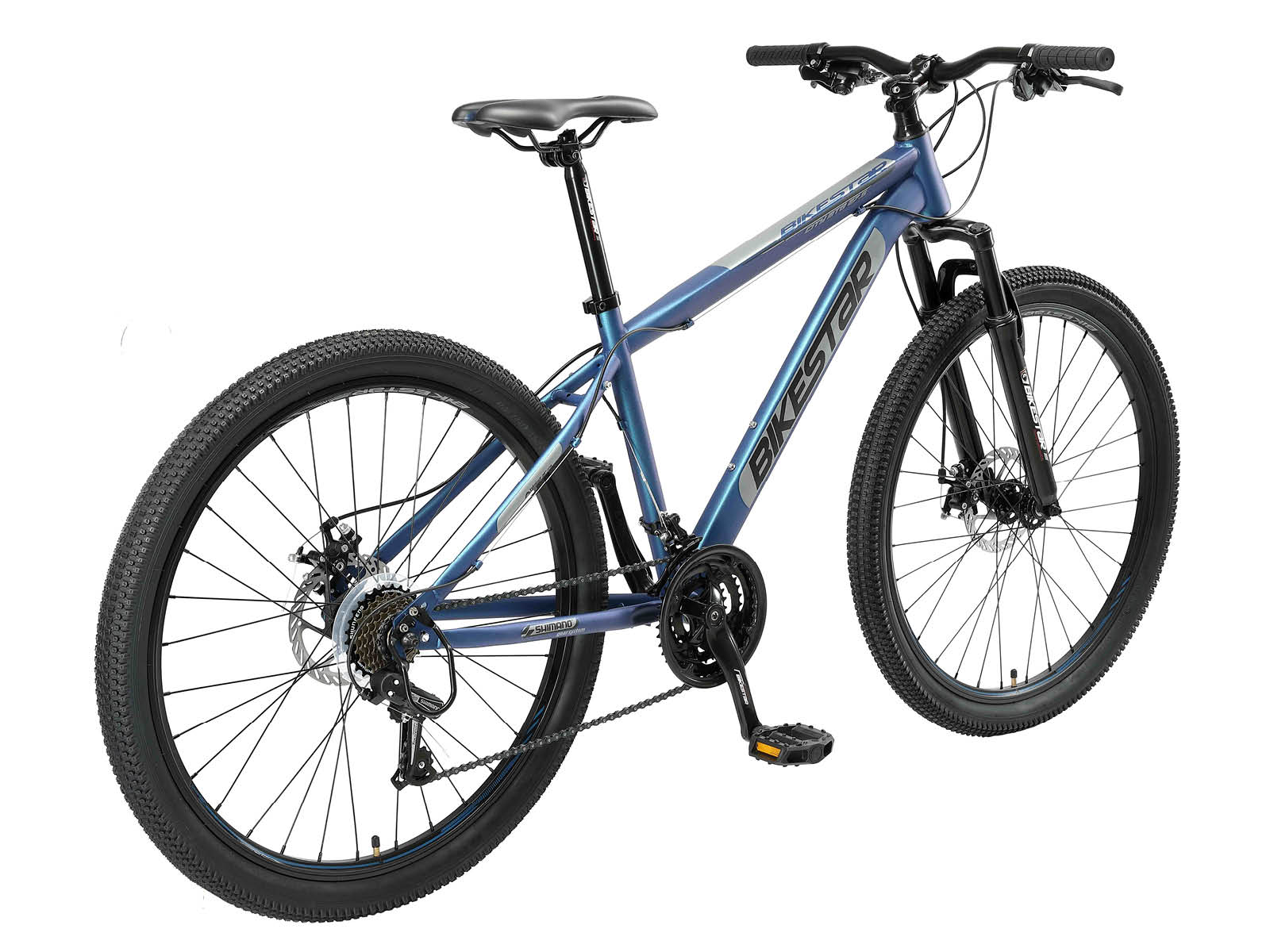 Bikestar Hardtail Staal MTB Medium 27,5 Inch 21 Speed blauw - Afbeelding 3