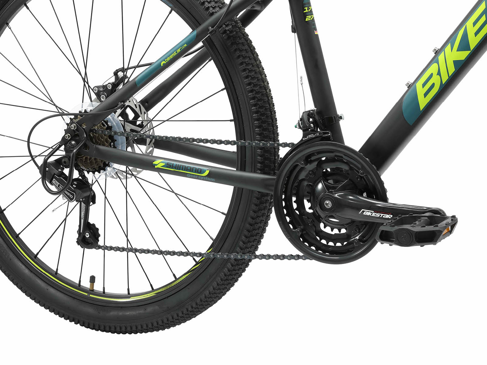 Bikestar Hardtail Staal MTB Medium 27,5 Inch 21 Speed zwart/blauw - Afbeelding 5