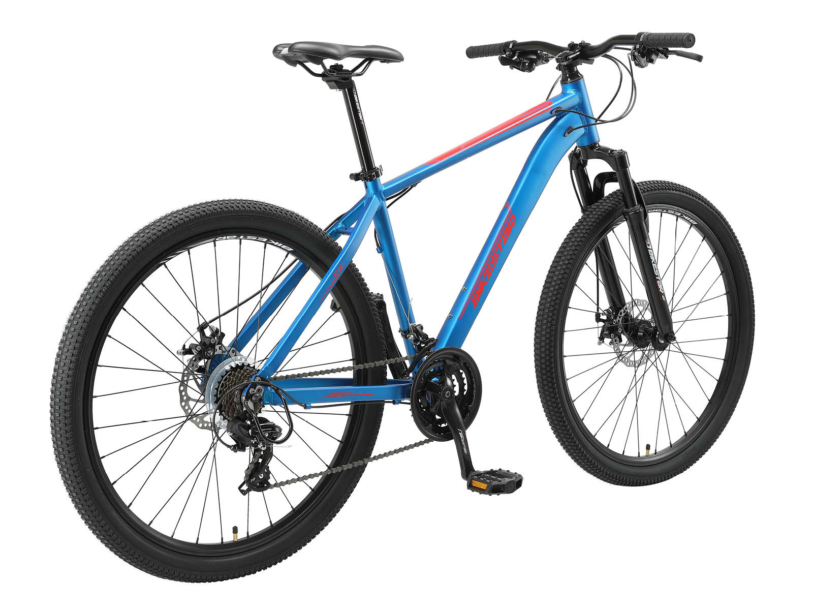 Bikestar Hardtail MTB Alu Sport L 27,5 Inch 21 Speed Blauw/rood - Afbeelding 3