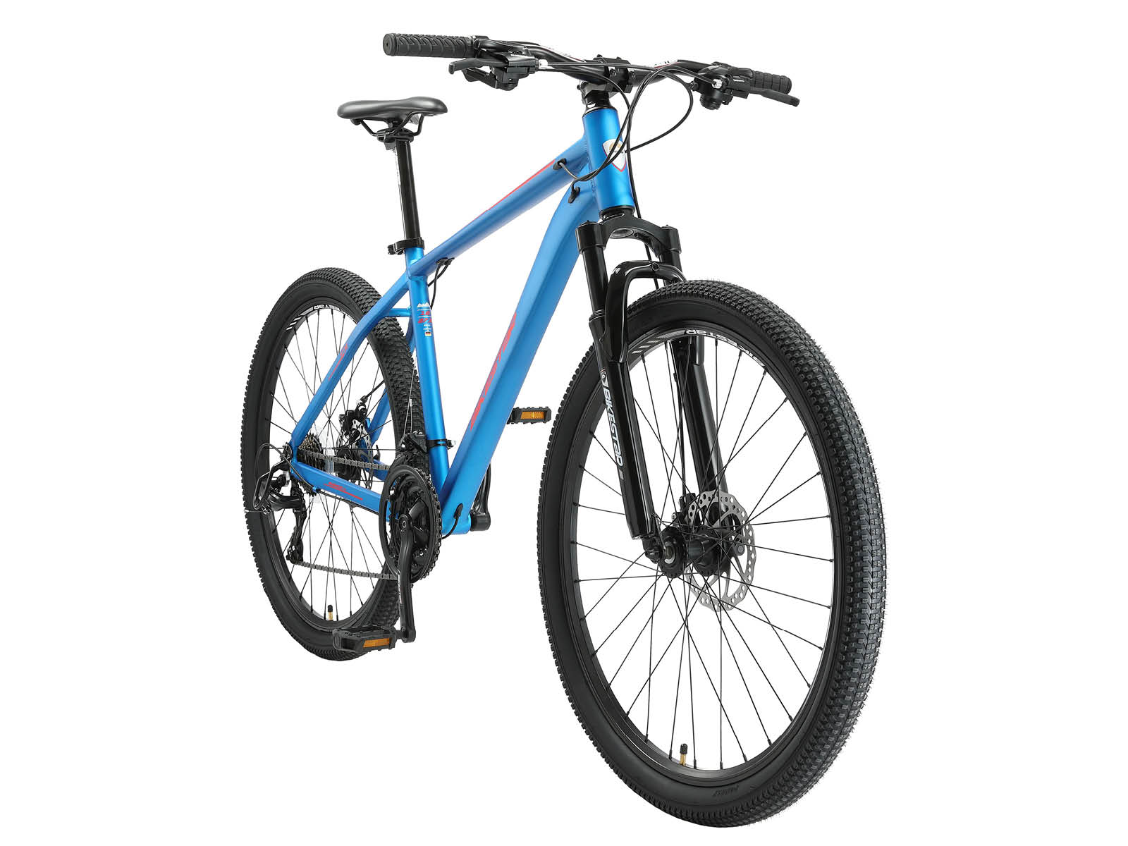Bikestar Hardtail MTB Alu Sport L 27,5 Inch 21 Speed Blauw/rood - Afbeelding 2
