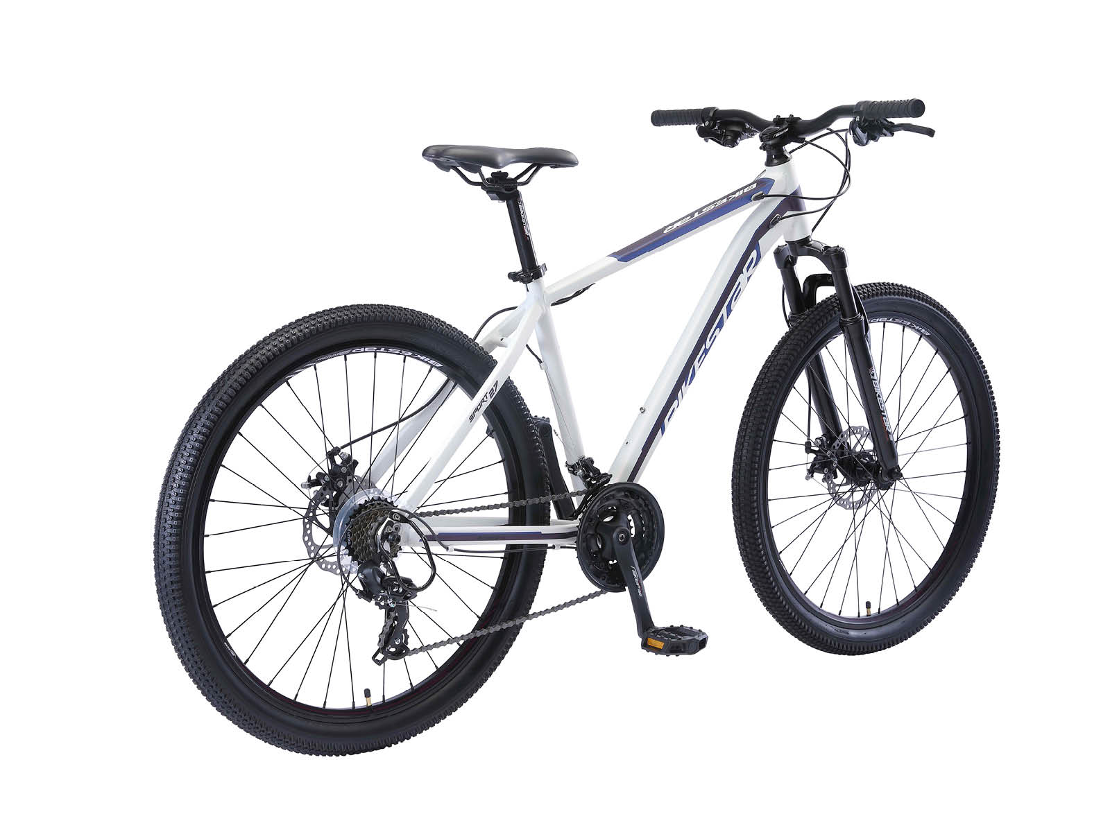 Bikestar Hardtail MTB Alu Sport L 27,5 Inch 21 Speed Wit - Afbeelding 3