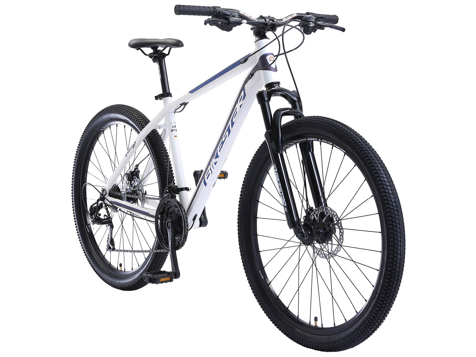 Bikestar Hardtail MTB Alu Sport L 27,5 Inch 21 Speed Wit - Afbeelding 2