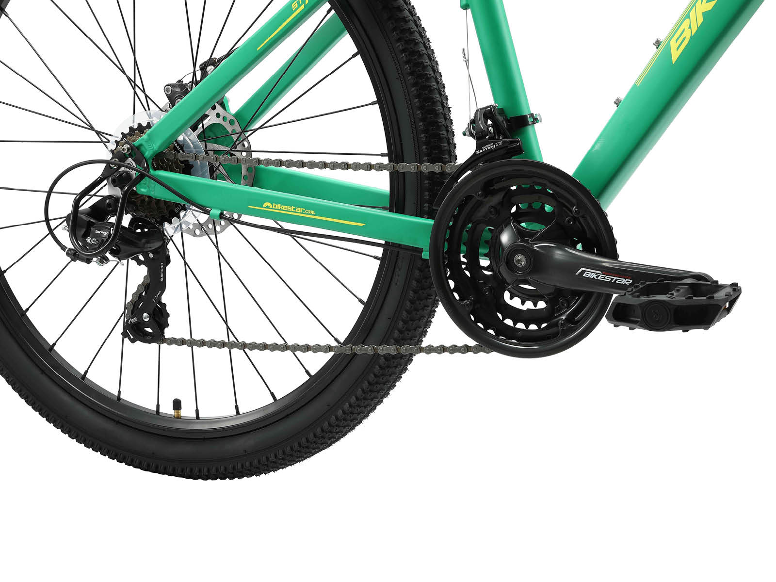 Bikestar Hardtail MTB Alu Sport M 27.5 Inch 21 Speed Mintgroen - Afbeelding 5