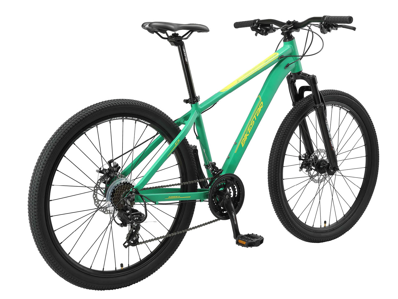 Bikestar Hardtail MTB Alu Sport M 27.5 Inch 21 Speed Mintgroen - Afbeelding 3