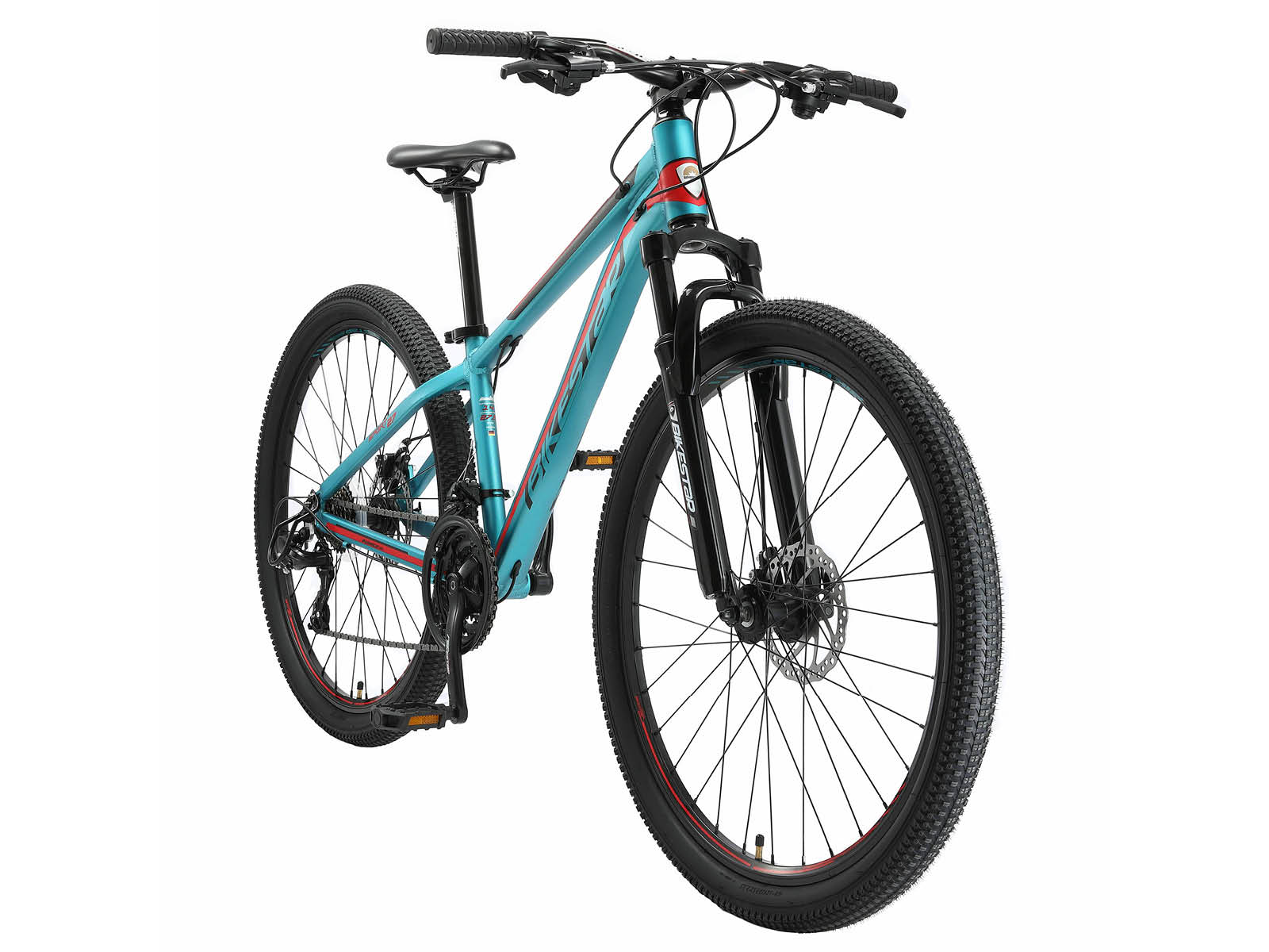 Bikestar Hardtail MTB Alu Sport S 27.5 Inch 21 Speed Turquoise - Afbeelding 2