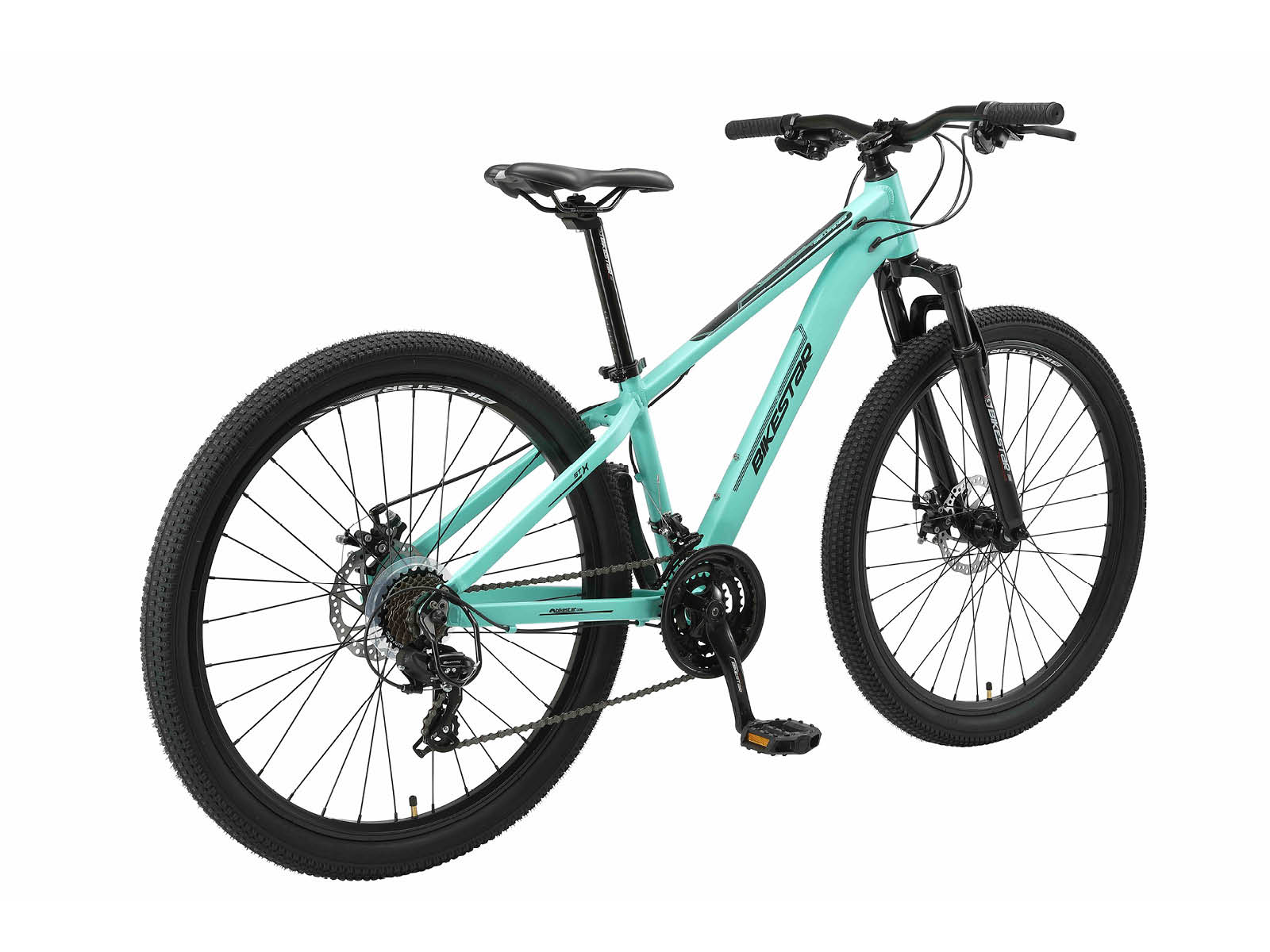 Bikestar Hardtail MTB Alu Sport S 27.5 Inch 21 Speed Mintgroen - Afbeelding 3