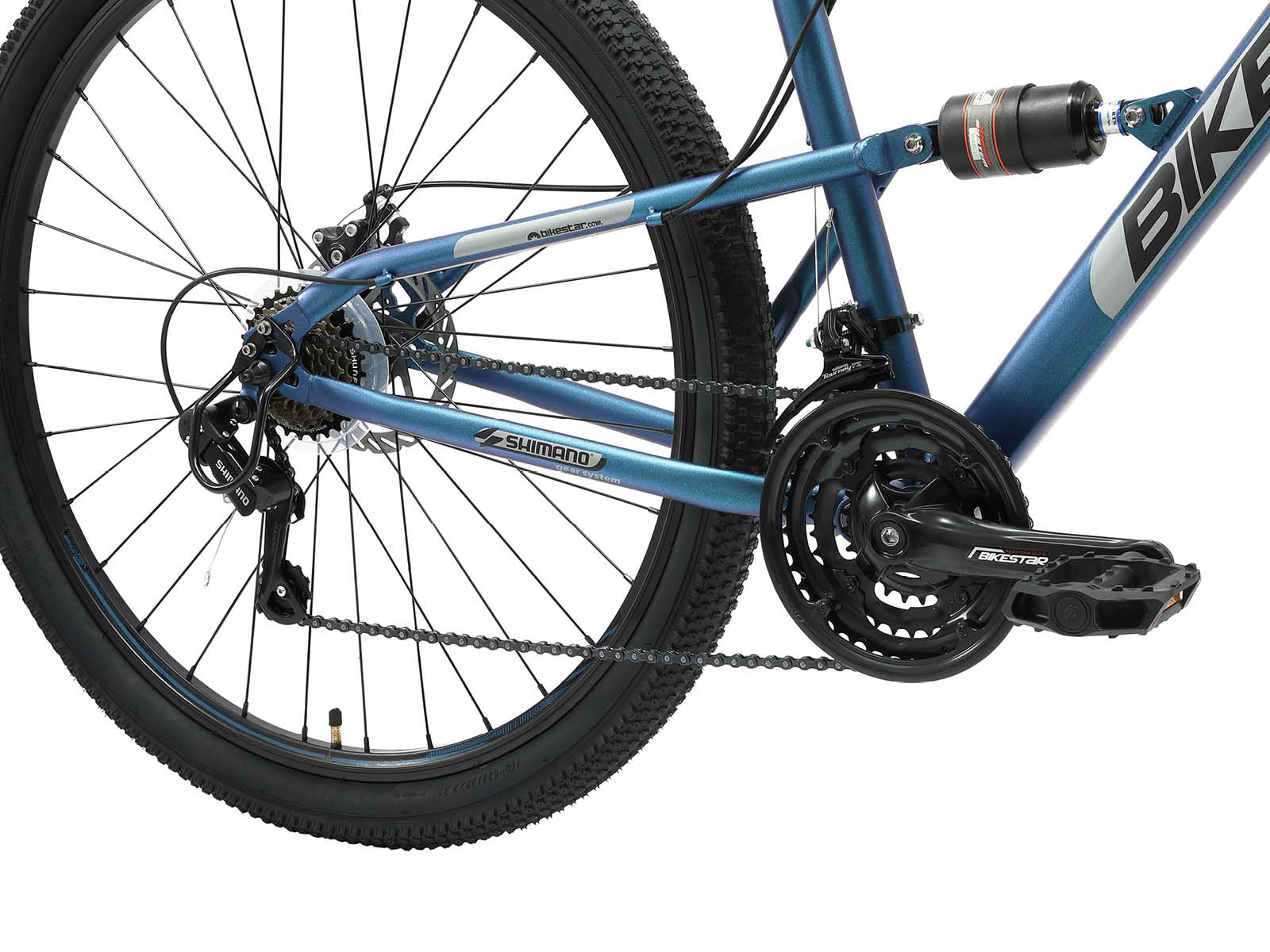 Bikestar Fully MTB Staal Medium 29 Inch 21 Speed Blauw - Afbeelding 5