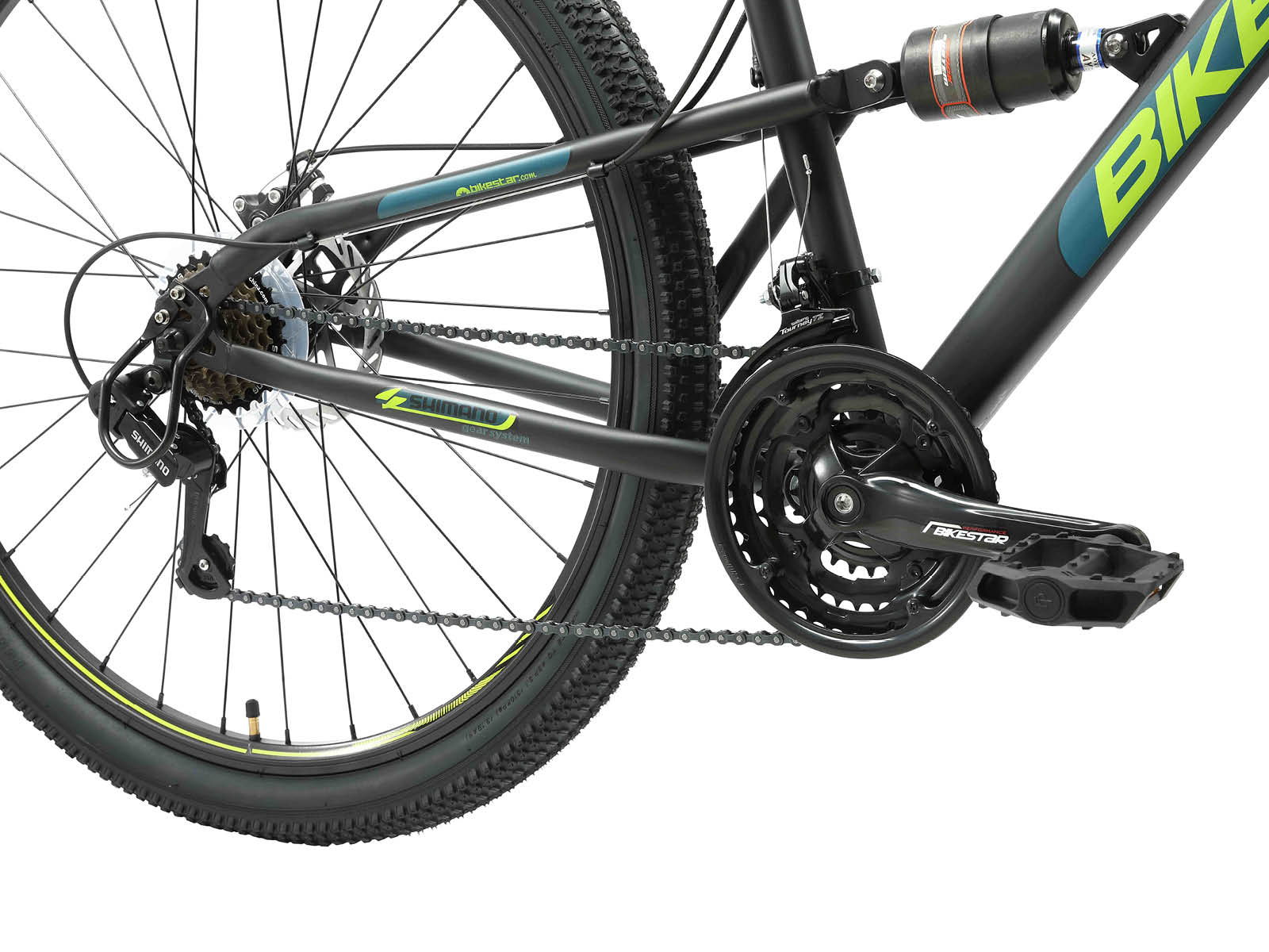 Bikestar Fully MTB Staal Medium 29 Inch 21 Speed Zwart/Blauw - Afbeelding 5