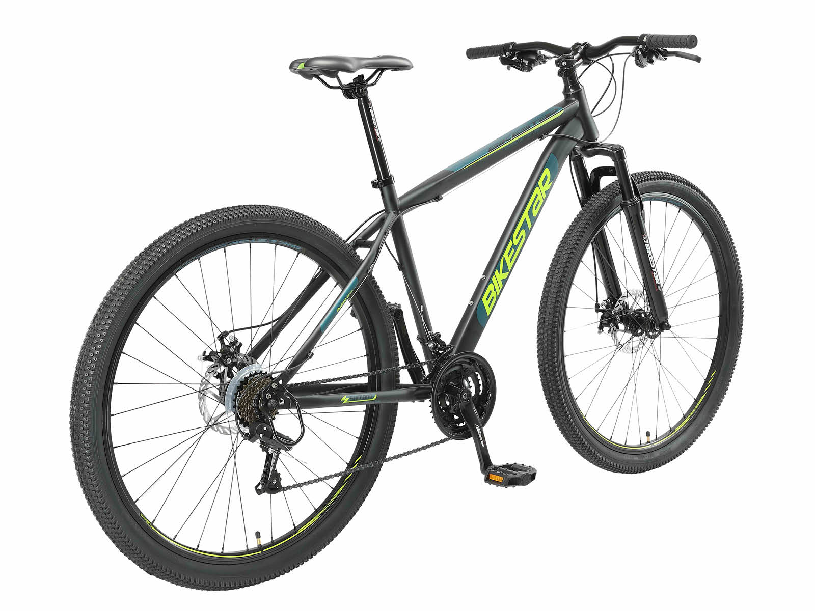 Bikestar Hardtail MTB Staal Medium 29 Inch 21 Speed Zwart/Blauw - Afbeelding 3