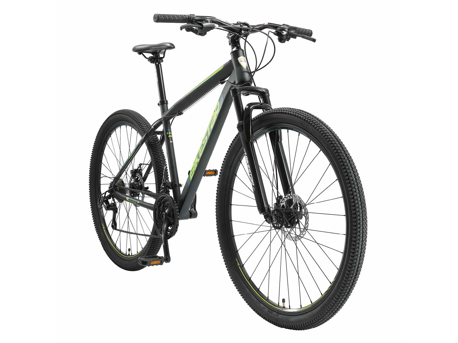 Bikestar Hardtail MTB Staal Medium 29 Inch 21 Speed Zwart/Blauw - Afbeelding 2