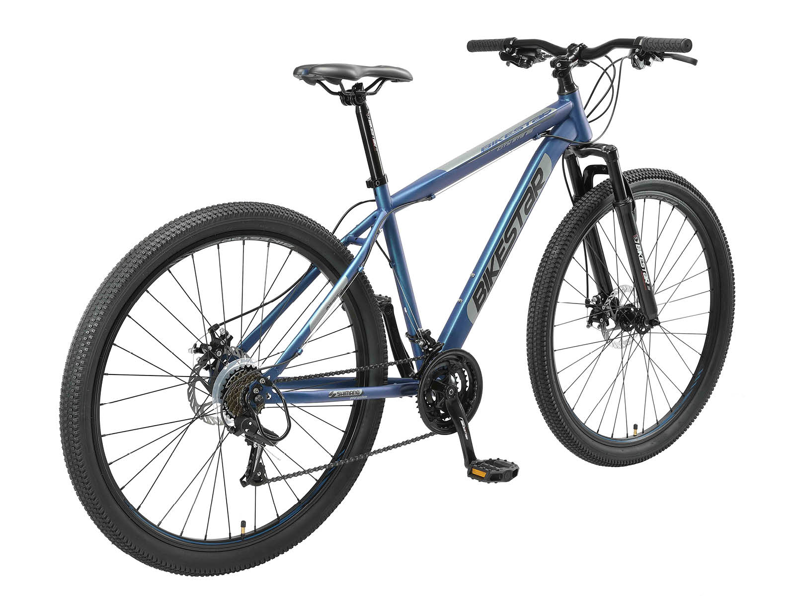Bikestar Hardtail MTB Staal Medium 29 Inch 21 Speed Blauw - Afbeelding 3