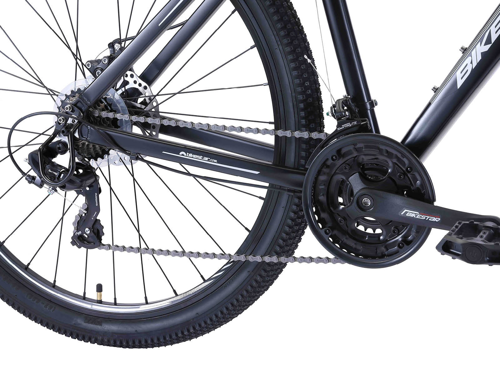 Bikestar Hardtail MTB Alu Sport Large 29 Inch 21 Speed zwart/zilver - Afbeelding 5