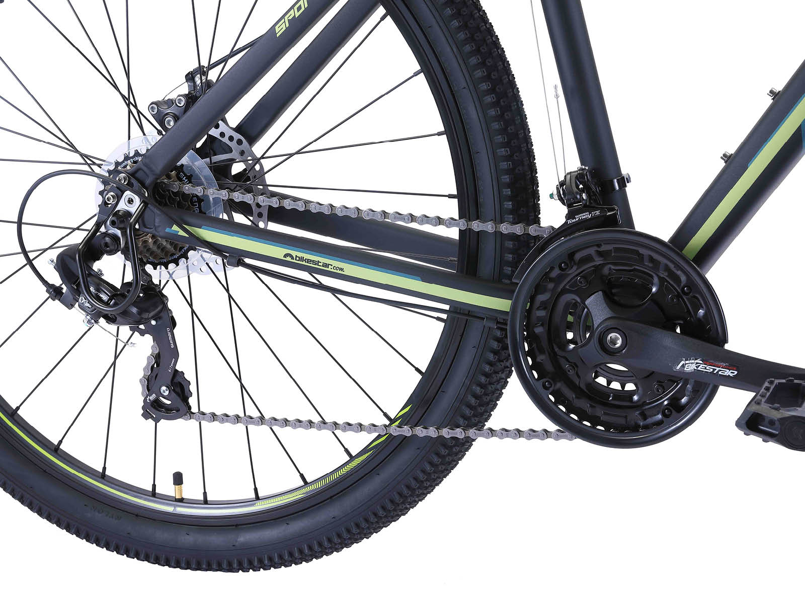 Bikestar Hardtail MTB Alu Sport Large 29 Inch 21 Speed zwart/blauw - Afbeelding 5