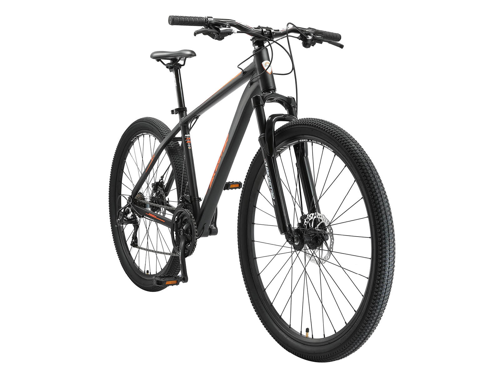 Bikestar Hardtail MTB Alu Sport Large 29 Inch 21 Speed zwart/oranje - Afbeelding 2